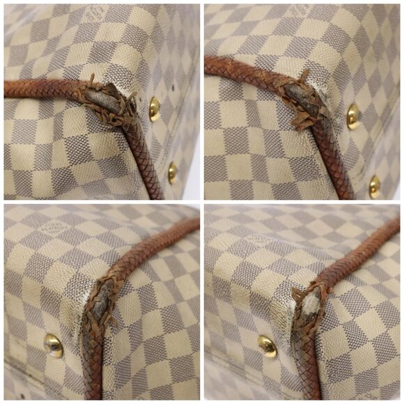 LOUIS VUITTON Damier Azur Propriano Tote Bag N44027 LV Auth 141434 - Picture 14 of 16